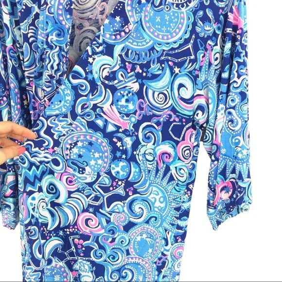 Lilly Pulitzer - Lina Robe Lapis Lazuli Cosmic Kismet - XXS/XS - Picture 4 of 7